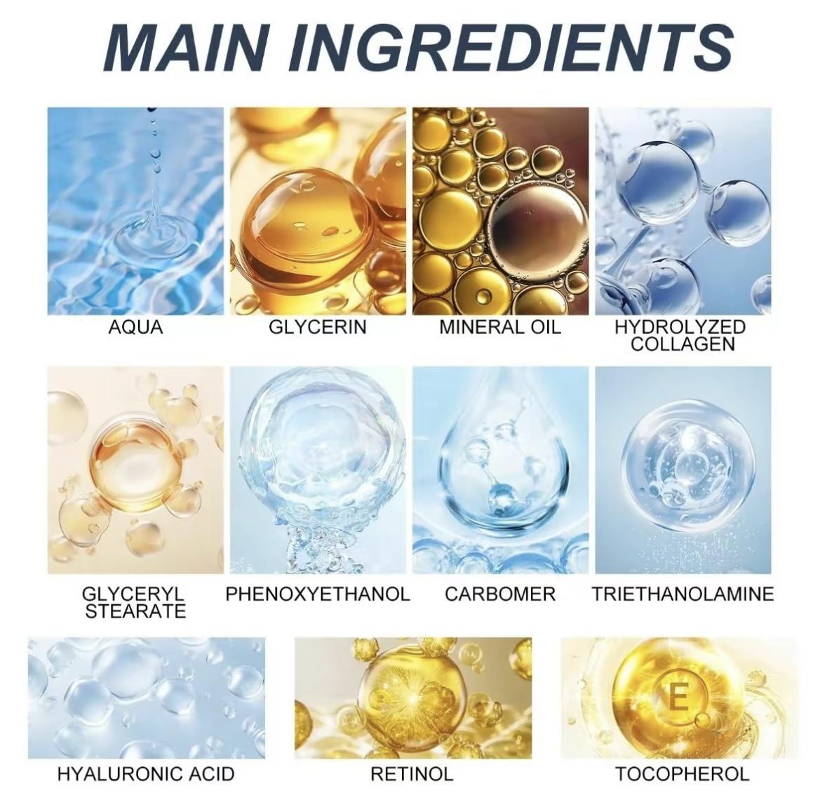 Collagen Men's Anti-Aging Wrinkle Cream, Men's FaceMoisturizer Cream 50g, Skin Firming and TighteningLotion, Firming Hyaluronic Acid Moisturizer Concealer Daily east moon men