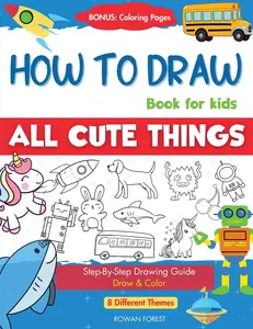 USED-How To Draw Book For Kids: Easy Step by Step Guide To Drawing All Things Cute Animals, Vehicles, Sea Creatures, Space, Robots, Monsters, Birds & Fruit by Forest, Rowan (Paperback)