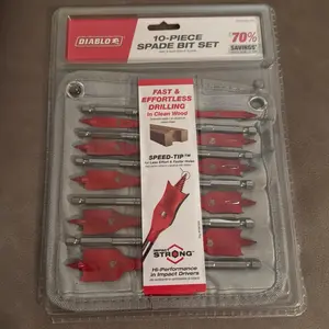 10-Piece Spade Bit Set