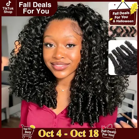 [NEW IN] LYSILF Burmese Curly Feather Crochet Human Hair water wave Human Crochet Hair Strands Pre-Separated Reusable Invisible 4-5 Packs for Full Head Virgin Human Hair Crochet Extensions Natural Black 50g/Pack #Summervibes