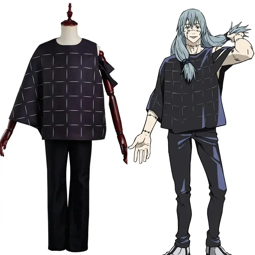 2026Anime Jujutsu Kaisen Mahito Cosplay Costume Pants Top Halloween Carnival Suit
