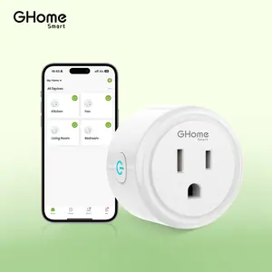 GHome Smart Mini Smart Plug 2.4GHz WiFi, WiFi Outlet Socket with Remote Control & Timer Function, V0-grade Fireproof Shell, 4 Pack|TikTokShopBlackFriday