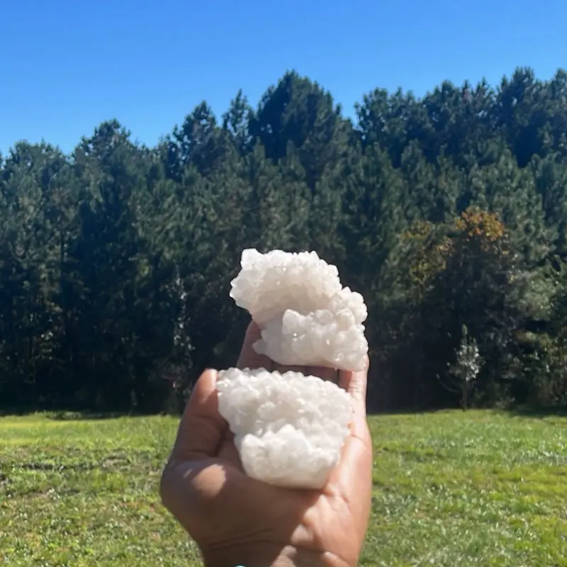 Snow Quartz Cluster