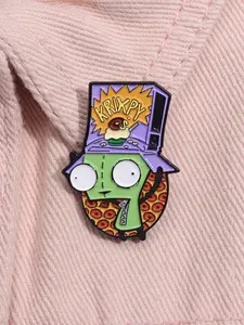 Cartoon Alien Design Brooch, Cute Creative Alloy Badge Hat Pins for Backpack & Clothes & Hat Decor, Fashion Accessories for Men & Women