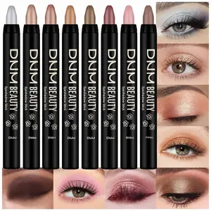 evpct 8Pcs Cream Eye Shadow Brightener Sticks Set for Eyes, Silver Champagne Golden Rose Sand Bronze Gold Orchid Pink Deep Mauve Shimmer Matte Pencil Eye shadow Crayon Applicator Stick Palette Makeup