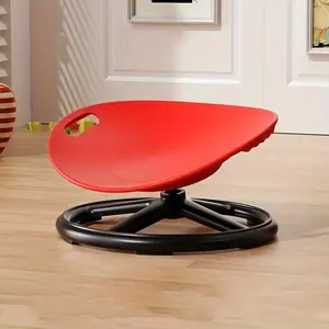 1 Piece Durable Plastic Rotating Sensory Chair - Blue Oval Eggshell Design, for Home Use, Improves Balance & Concentration, Exercise Chair, Swivel Chair, Christmas Gift, Birthday Gift, Holiday Gift
