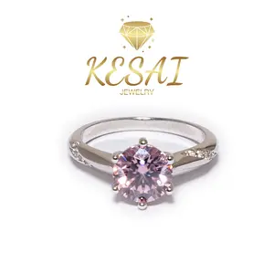 [B003]S925 Sterling Silver Classic Wedding Rings Simple Atmosphere Moissanite Ring