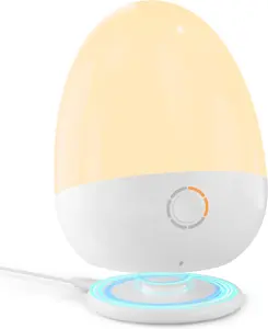 Touch Egg Night Light for  , Rechargeable Portable  Nightlight Lamp with 1-6H Feeding Timer, 3 Color Temperatures Dimmable, Ideal for  Moms of