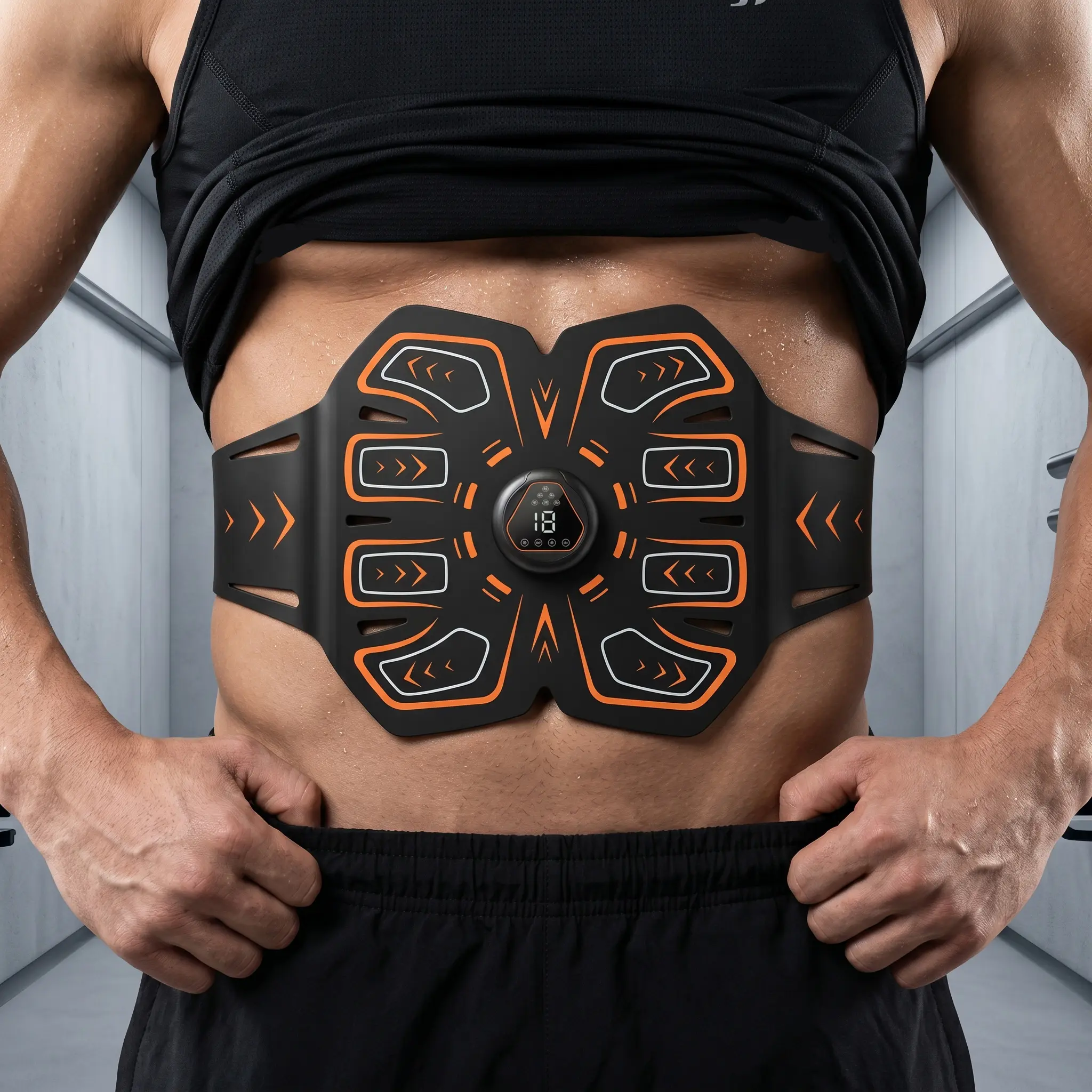 Portable abdominal fitness device, 2026 new model abdominal waist patch, upgraded strap, fits various waist sizes, suitable for waist and back muscle training