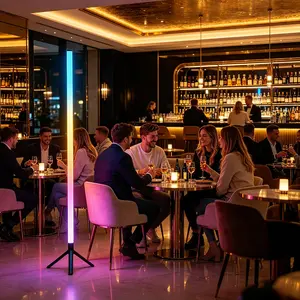 39.37 Inch Floor Standing Ambient Light, Rgbw LED Strip, Button Control, Music Sync, Multi-Color Scenes, USB Powered, Ideal for Bar, Bedroom, Party Decor