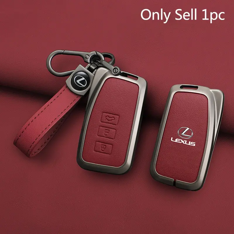 3 Button Zine Alloy Car Key Case Shell Cover Holder Car Key Protector Car Key Accessory For Lexus NX GS RX IS ES GX LX RC 200 250 350 LS 450H 300H Key Protection Accessories