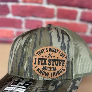 I fix stuff and I know things hat Baseball Cap I fix stuff and I know things hat Baseball Cap