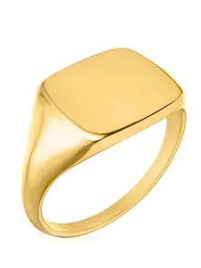 RTZN Square Signet Rings (Color: Gold)