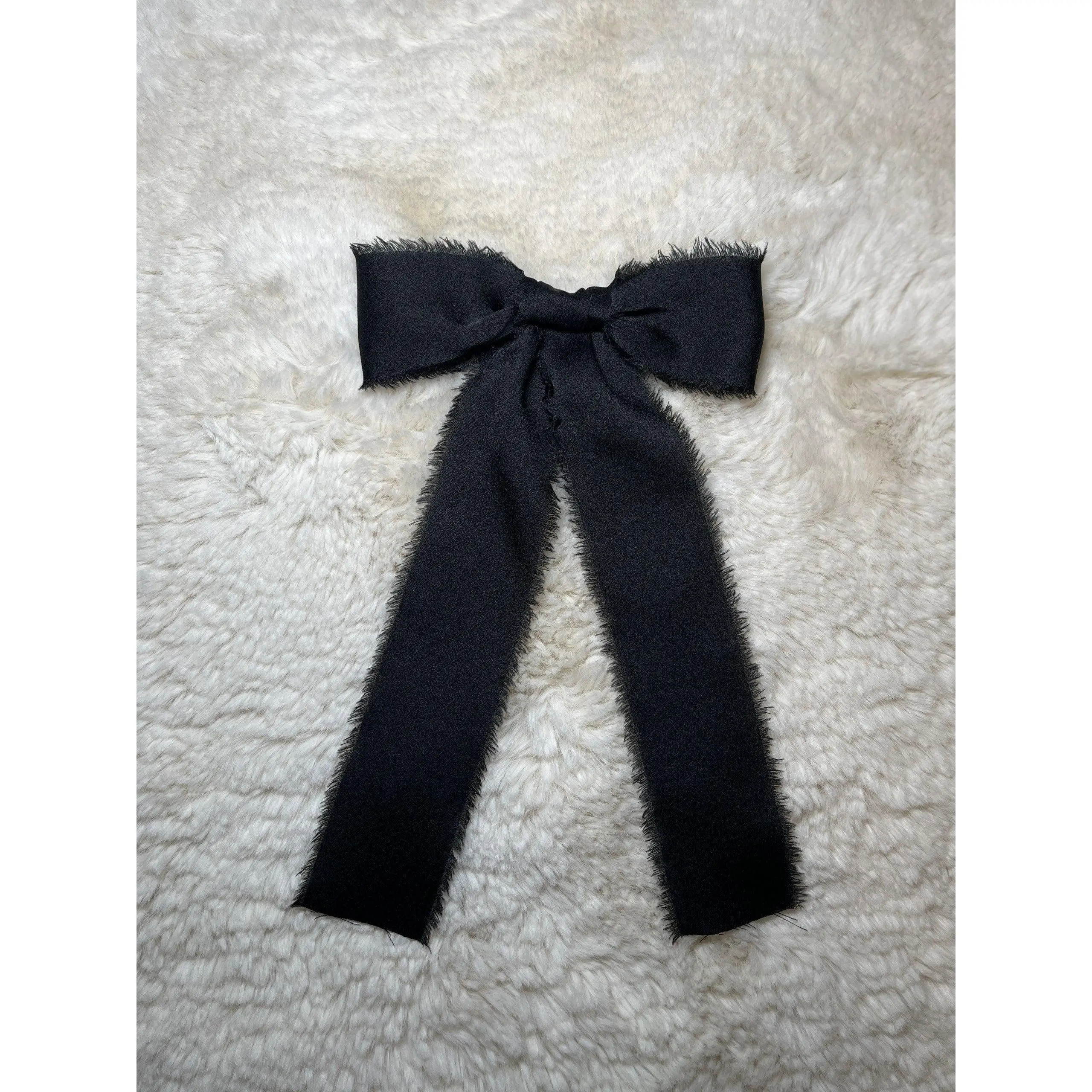 EDEN FRENCH BARRETTE - BLACK