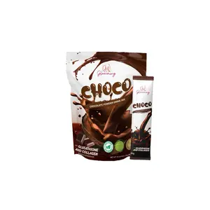 Cris Cosmetics Glowming Choco - Glutathione & Collagen Drink Mix | 20g x 10 Sachets