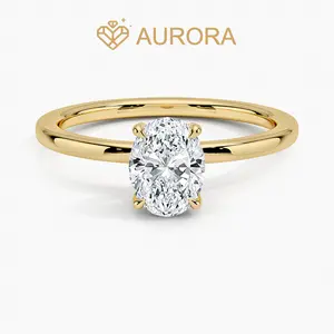 【#220 Seren】2.0 Carat Oval Moissanite rings Engagement Anniversary gift Jewelry Synthetic Moissanite