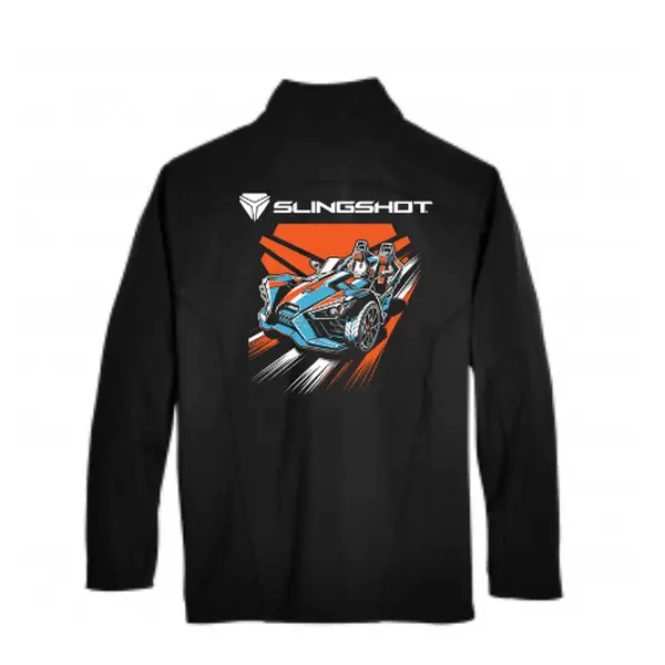 Men's Open-Air Roadster Slingshot Jacket Reflective Menswear Polyester Fleece Coats