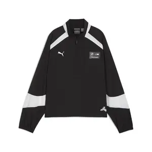 PUMA Womens Bmw M Motorsport Statement Woven Anorak Jacket Athletic Outerwear Casual - Black