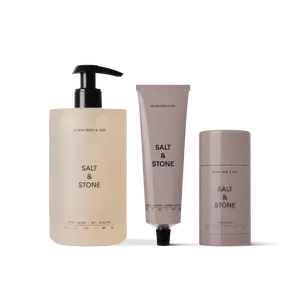 Salt & Stone Black Rose Set - Complete Body Care Set With Body Wash, Lotion, And Deodorant For Men And Women