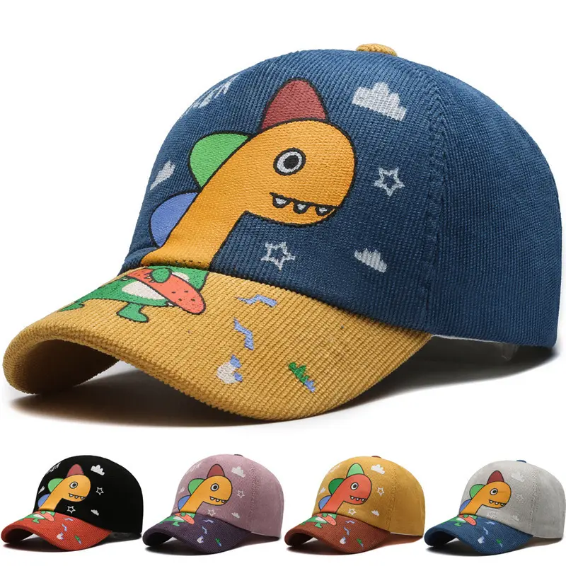 Unisex Funky Playful Animal Cotton Snapback Baseball Cap - Sturdy Cotton Sun Hat with Adjustable Strap, Curved Brim for Summer Outdoor Use, Animals, Cartoon Print Hats