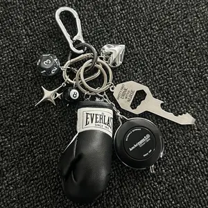 Multifunctional Safety Waist Bag Pendant Keychain, Portable Tape Measure Accessory, Punk Style Fashion Charm for Bags & Keys, Lightweight Keychain, Fashionable Alloy Keychain,Trendy Allrounder BagCharm Father's Day Gift Ideas