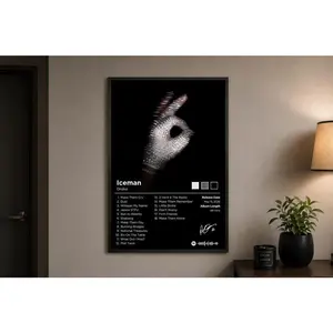 Drake ICEMAN Album Posters, Drizzy Hip Hop Wall Art, Modern Rap Music Aesthetic Decor, Album Cover Artwork, Gift for Fans