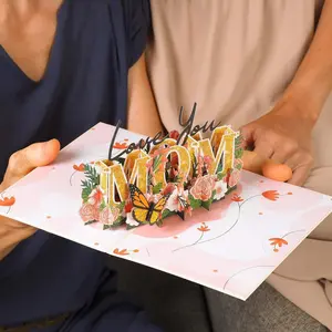 Mother's Day Gift Art Card Set, Greeting Cards, Includes Envelope & Message Insert, Perfect for Mom Wife, Express Your Love and Appreciation Creatively