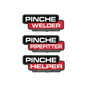 Decorative Pinche Welder Pipefitter Helper Sticker - Waterproof Vinyl Ornament for Home
