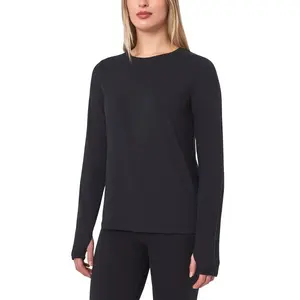 Mondetta Women's Long Sleeve Active Top Thumb Holes Athletic Shirt Anti-odor Activewear
