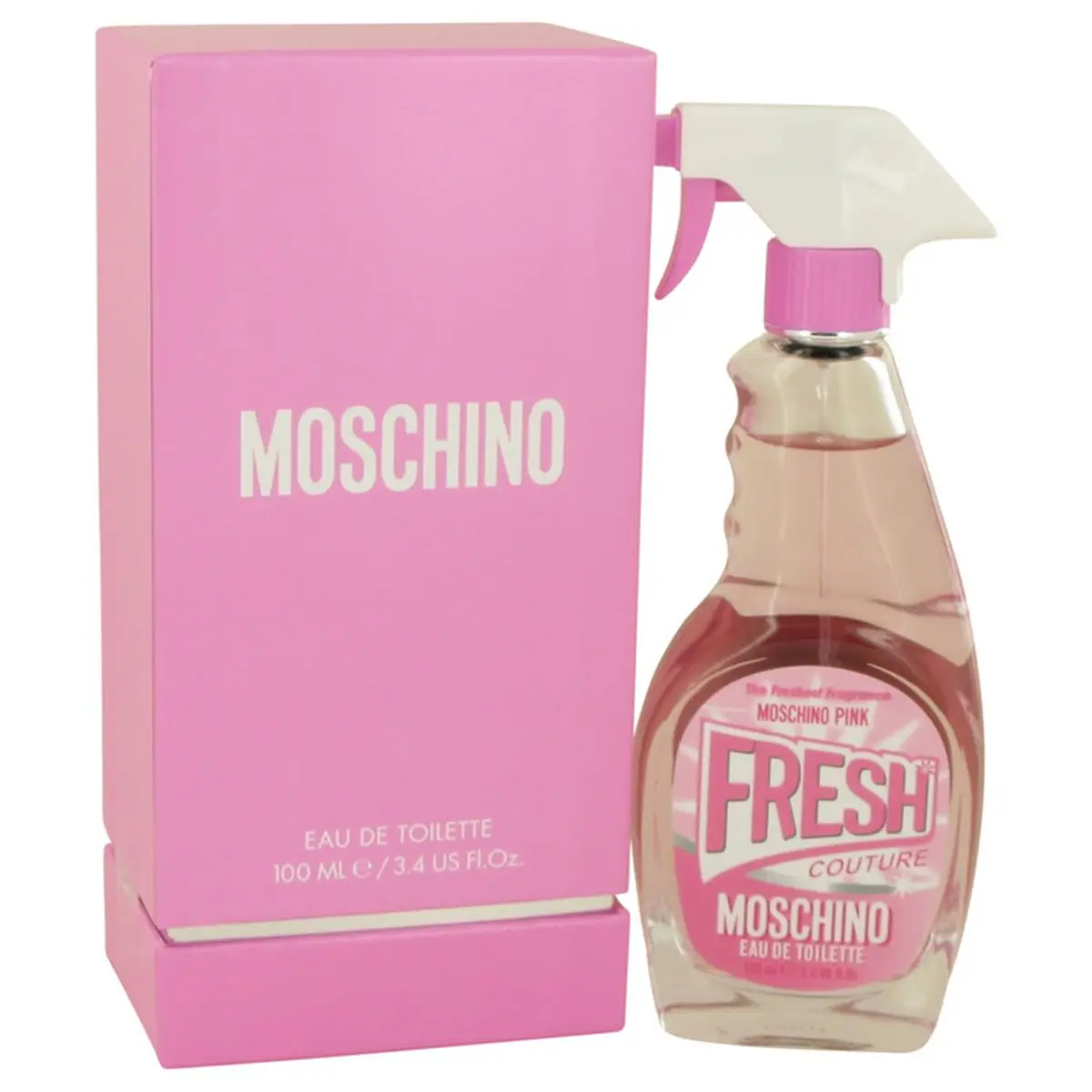 MOSCHINO Pink Fresh Couture EDP Spray-Based Perfume for Women - 3.4oz Skin-Friendly, Sweet Fragrance, Fresh Perfumed Fragrance, Product Code 538637, Fresh Women's Fragrance