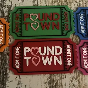 Ticket to Pound Town: Funny 3D Printed Gag Gift - Hilarious Joke for Adults - Pack of 5 Tickets