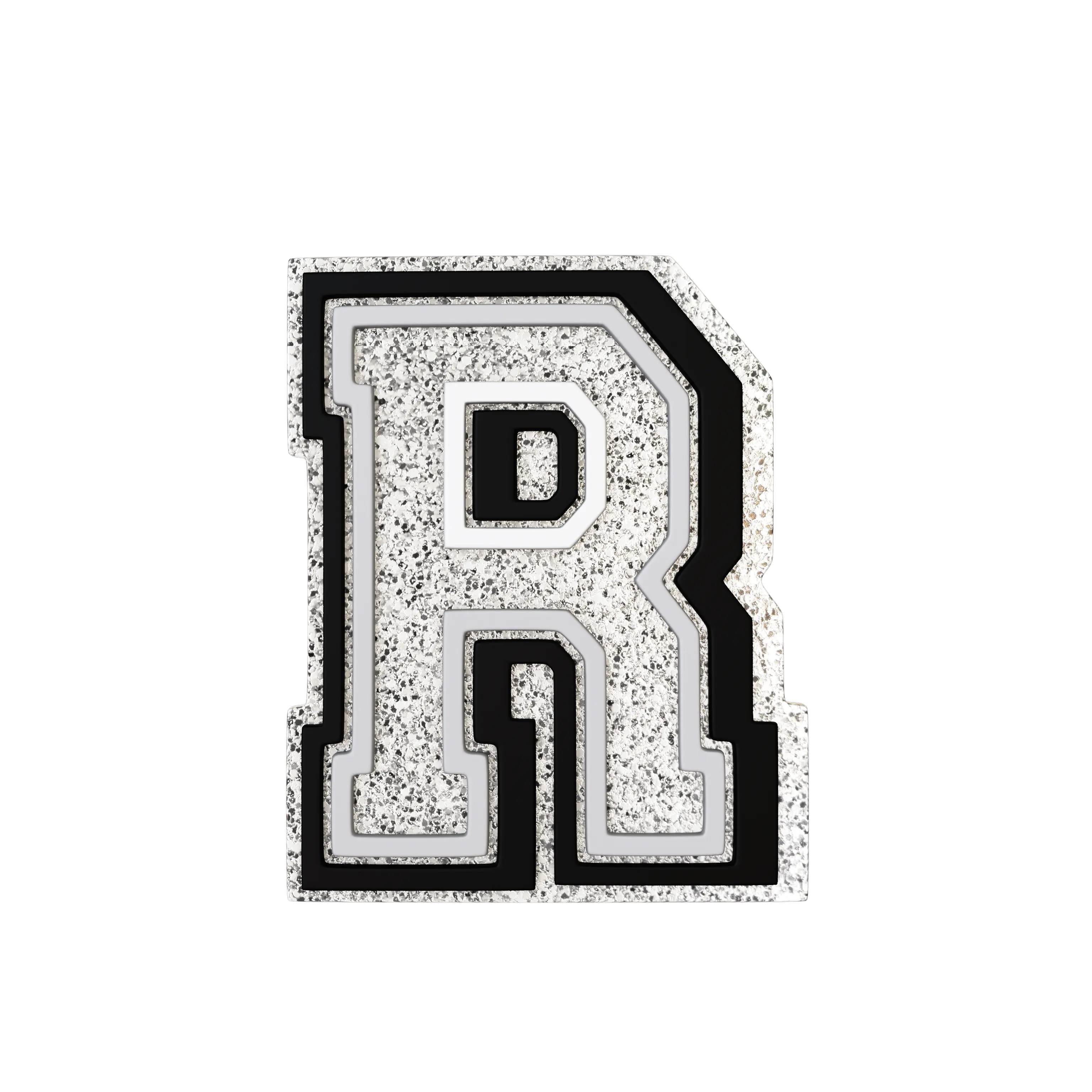 Silver Letter R
