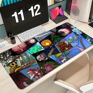Terraria Mouse Pad Design XXL 1000×500mm 900×400mm 800×400mm 600x300mm Large Gaming Mouse Pad - Extended, Thick, Non-Slip Rubber Base Desk Mat with Precision Stitched Edges - Washable Large Desk Pad Gaming Mousepad