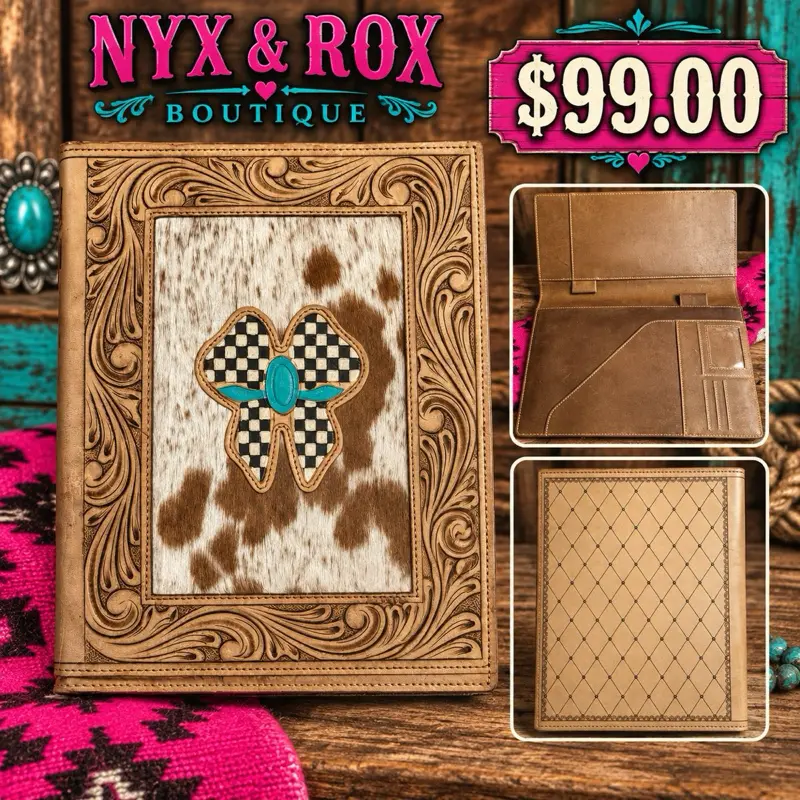 Hand Tooled Leather Portfolio