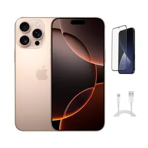 Refurbished iPhone 16 Pro Max (Unlocked)-Good Condition with Pre-Installed Tempered Glass & 1 Year Warranty  A3084