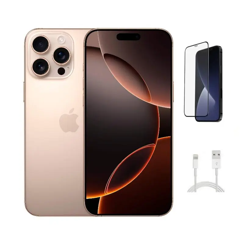Refurbished iPhone 16 Pro Max (Unlocked)-Excellent Condition with Pre-Installed Tempered Glass & 1 Year Warranty  A3084