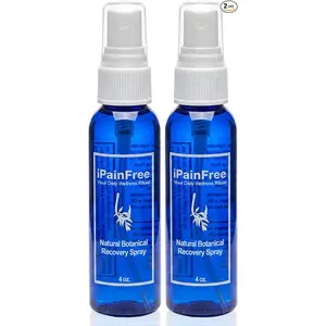 iPainFree Botanical Recovery Spray 4 Fl Oz Pack of 2 Eucalyptus Jojoba Aloe Vera Grapeseed Oil Body Comfort Spray Non-Greasy Massage Oil Spray for Active Lifestyle Wellness Made in Texas