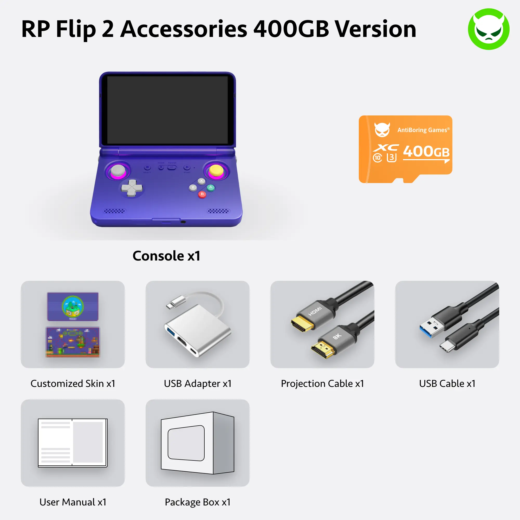 Retroid Pocket Flip 2【Ready to Use】Handheld Console SD865【Buy 1