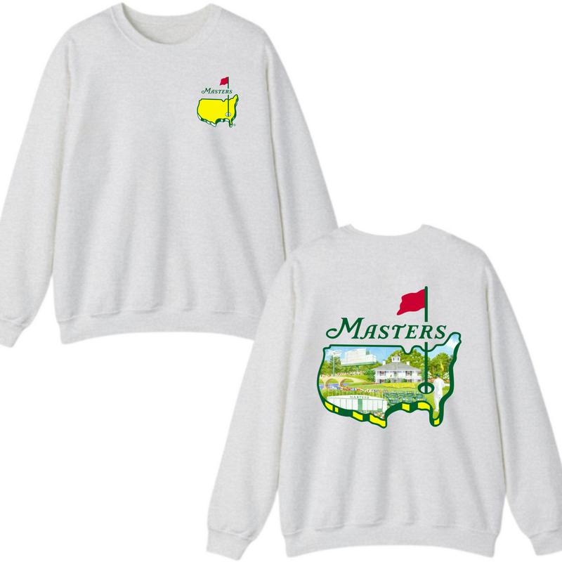 The Masters 2026 Sweatshirt – Masters Golf Crewneck with Soft Cotton 2-Sided Golf Graphic, Vintage Golf Streetwear Inspired by Golf Equipment, Golf Stuff & Golf Things Style, Casual Hoodie for Men, Perfect Gift for Golf Enthusiasts