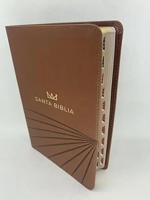 Biblia Letra Grande 12 Puntos reina valera 1960 Terracotta Simipiel Con Índice