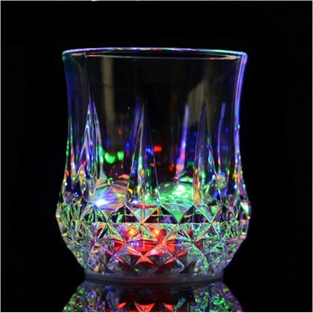 Flash Light Up Cups,[2 PCS] Automatic Water Activated LED glowing wine  glasses Liquid Activated Multicolor LED Glasses - TikTok Shop