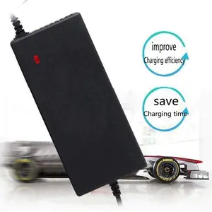 54.6V 2A 48V Lithium Battery Charger AC 100-240V 3A 5.52.1mm Connector with 5.52.5mm/GX16 Tips Safe Protection LED Indicator for Electric Devices Universal Connector Charger - Type C Charging