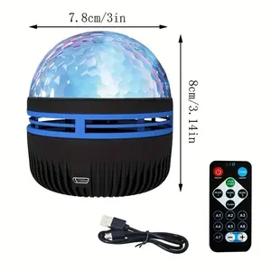 5V Star Galaxy Projector Night Light Sky Color Display Screen Bedroom Game Room USB Automatic Rotation Atmosphere Bedroom Party