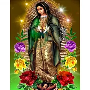 Art painting posters, Virgin Mary 16X20 inch printed art crafts, suitable for home wall decoration, can be used as a Christmas gift.