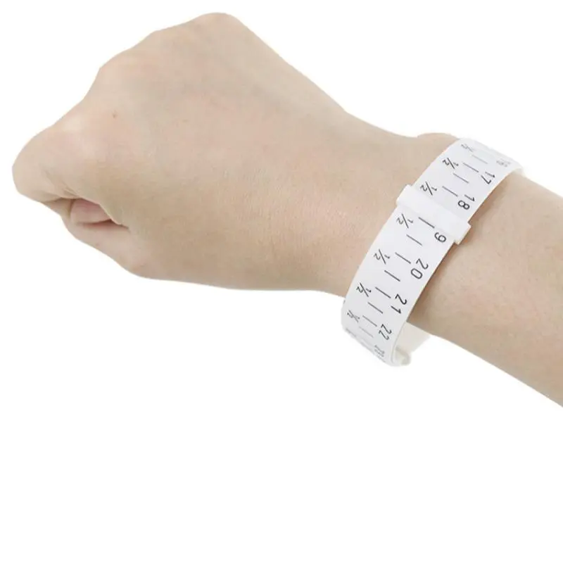 Plastic Cuff Bands Measuring Tape, Thin Plastic Bracelet Measuring Tool, Jewelry Sizing Tool