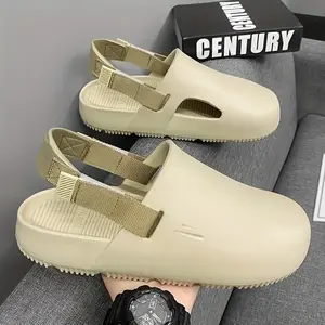 Slippers, Anti-slip EVA Soles, Suitable for Indoor and Outdoor Wear, Large Size Slip-on Shoes, Soft and Comfortable Slippers Flipflop Footwear