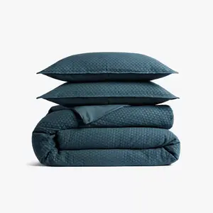King/California King Honeycomb Cotton Duvet Cover & Sham Set Cove - Parachute