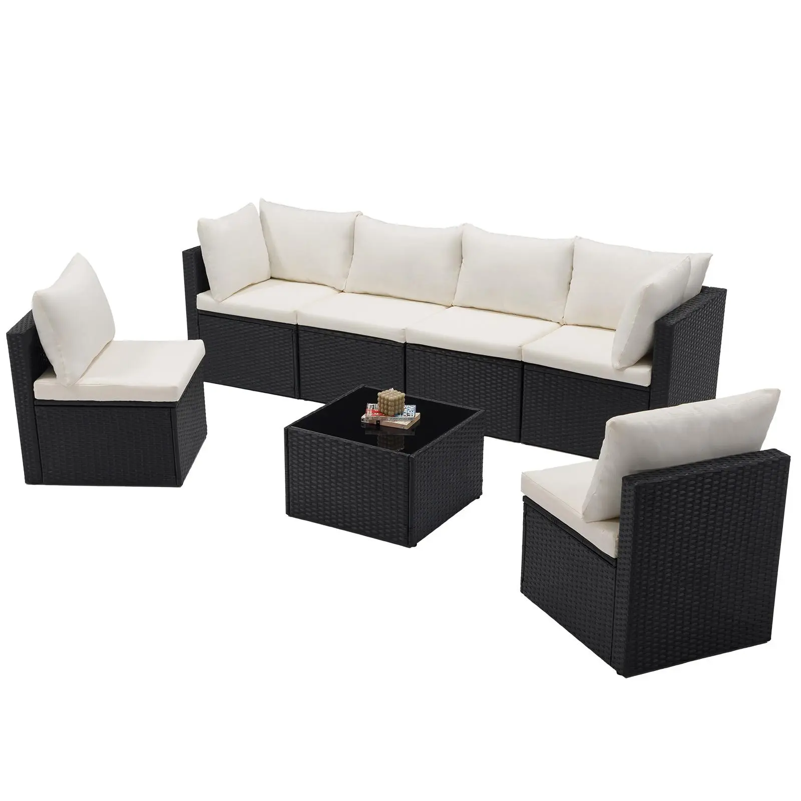 【Supplementary Purchase】Black Part B（1 Corner Unit + 2 Chairs + 1 Table）