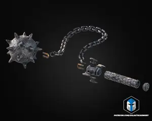 Dark Ages Doom Flail – Custom 3D Printed Cosplay Prop