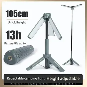 Rechargeable Outdoor Portable Hiking Camping Fishing Flashlight Telescoping Camping Lantern Telescopic Camping Light